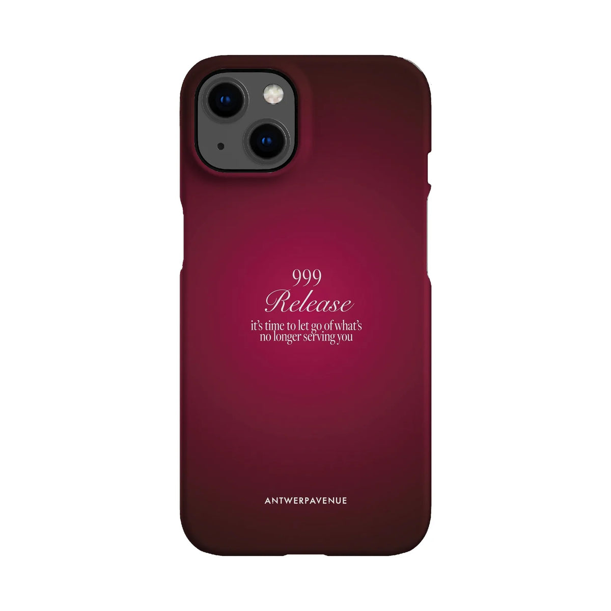 999 Release - Red Case - iPhone 13 Snap mockup