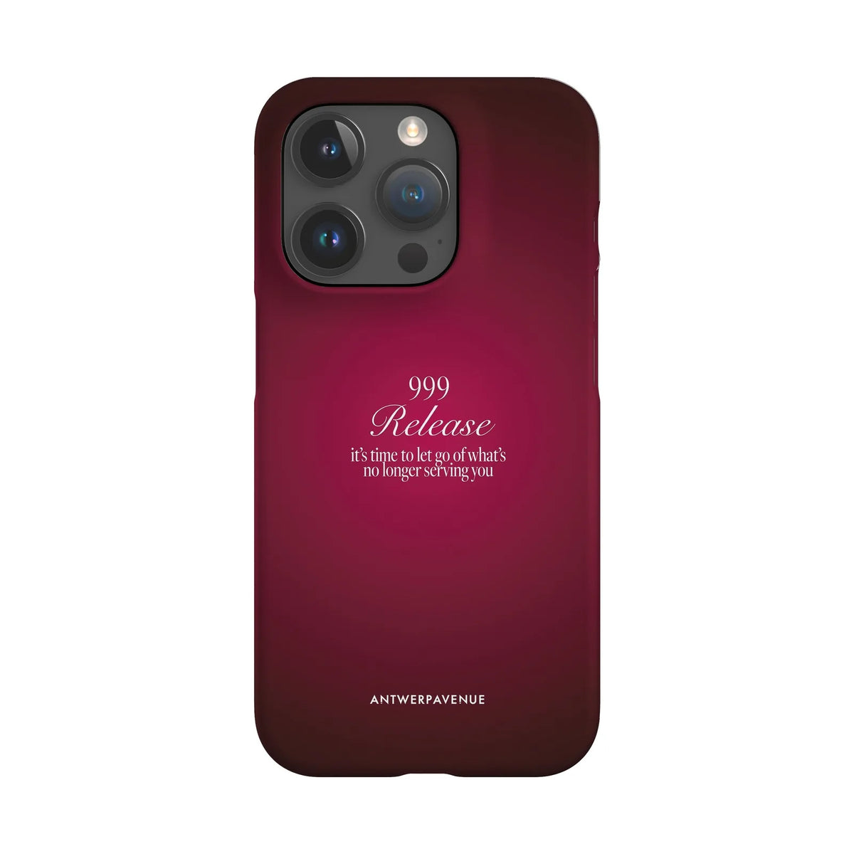 999 Release - Red Case - iPhone 15 Pro Snap mockup