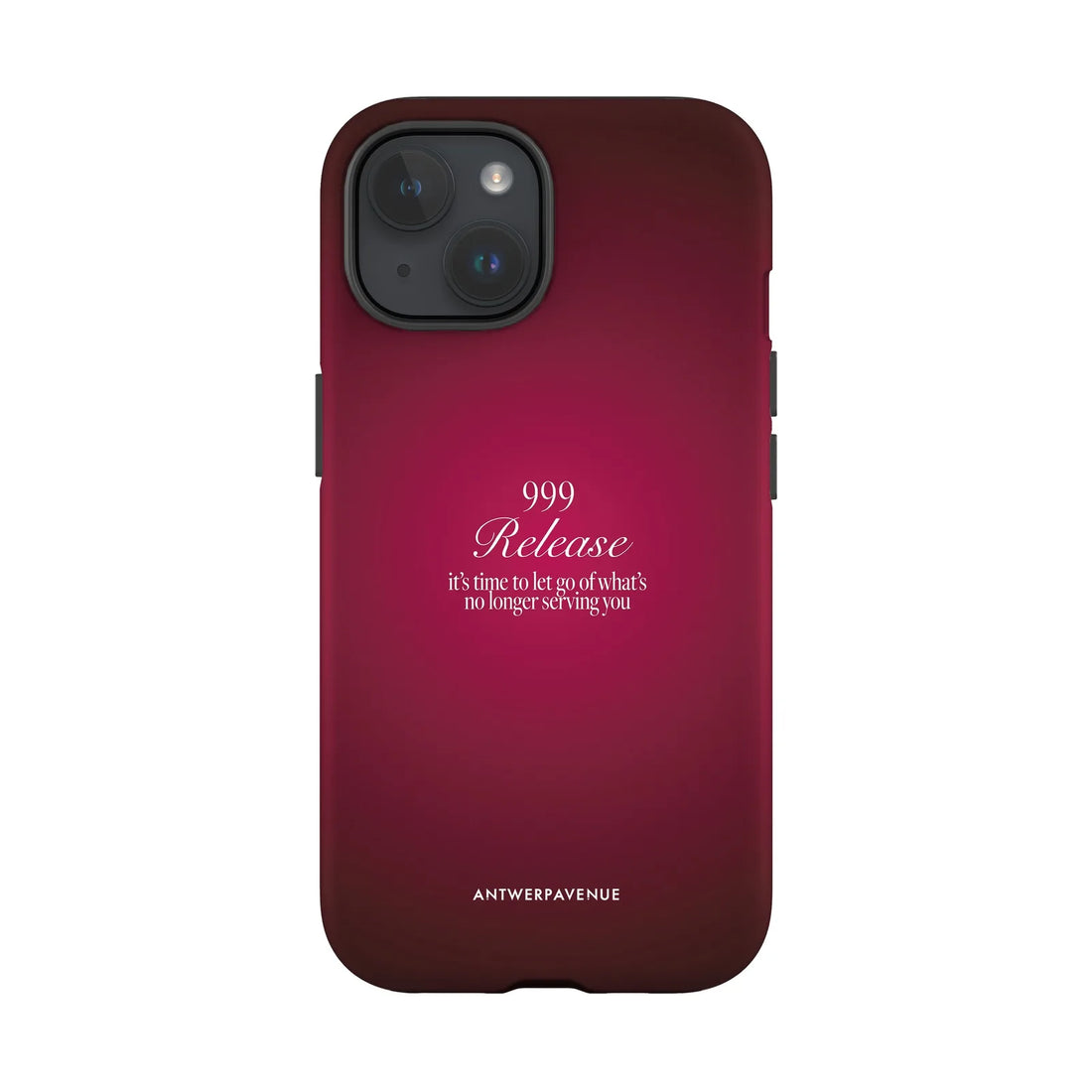 999 Release - Red Case - iPhone 15 mockup