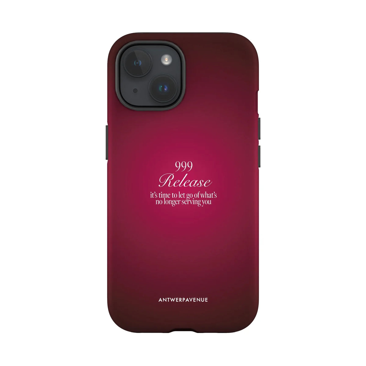 999 Release - Red Case - iPhone 15 mockup