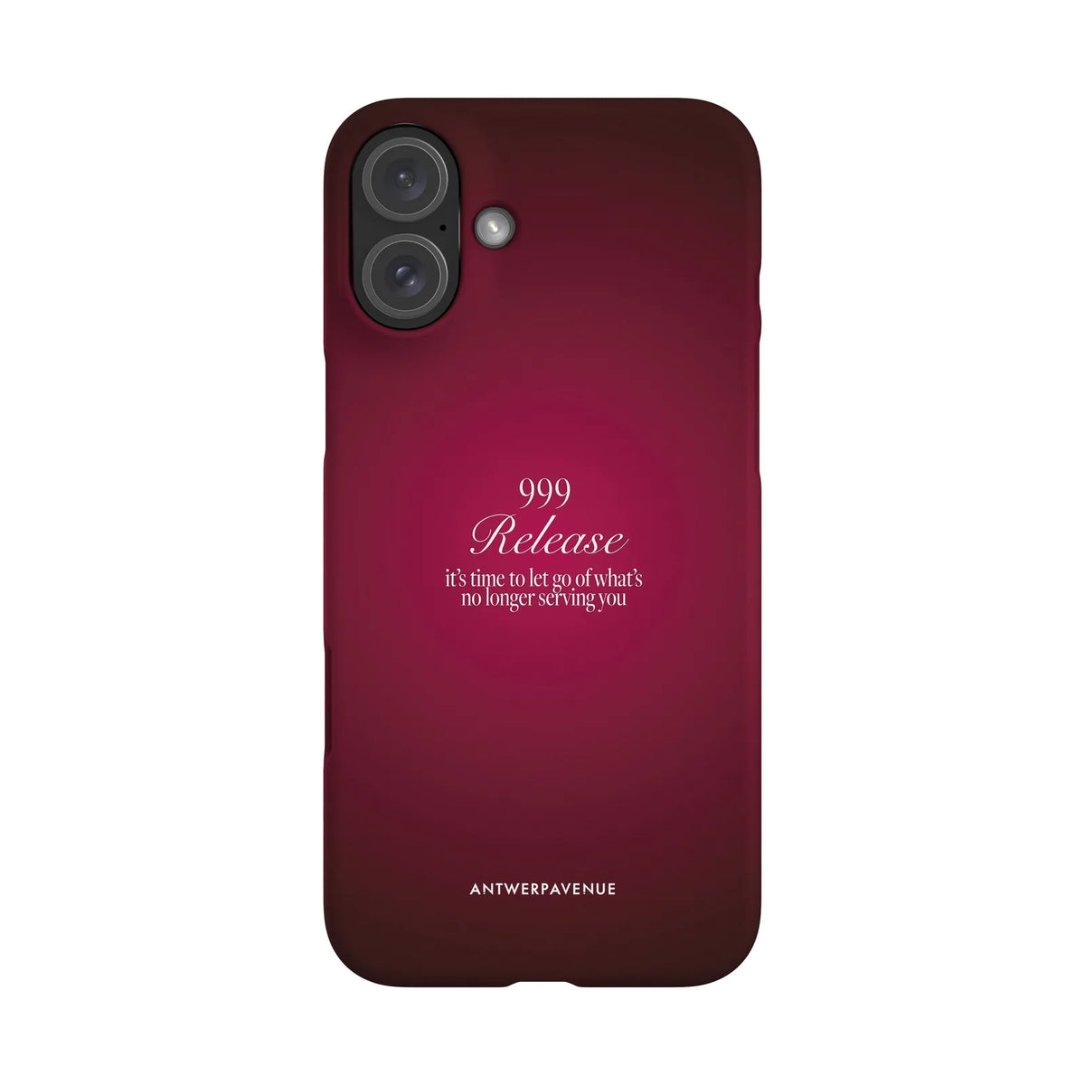 999 Release - Red Case - iPhone 16 Plus Snap mockup