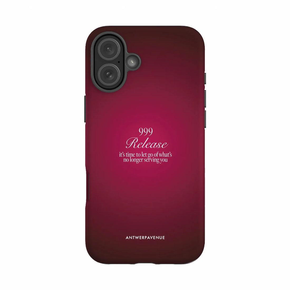 999 Release - Red Case - iPhone 16 Plus mockup