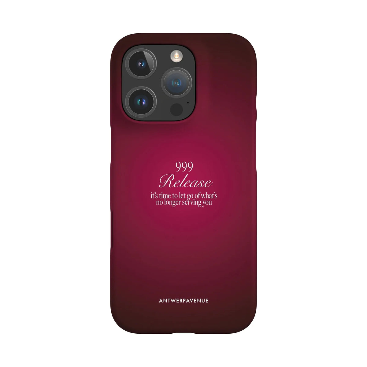 999 Release - Red Case - iPhone 16 Pro Snap mockup