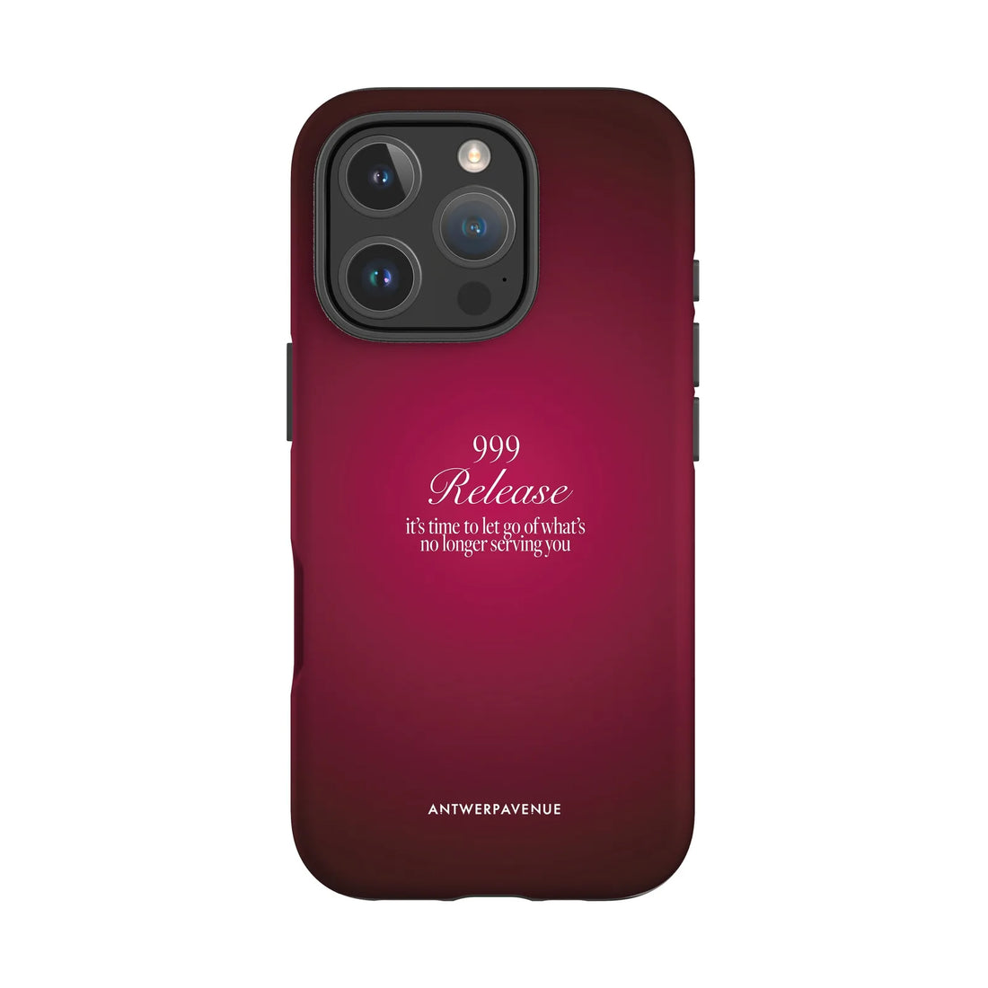 999 Release - Red Case - iPhone 16 Pro mockup