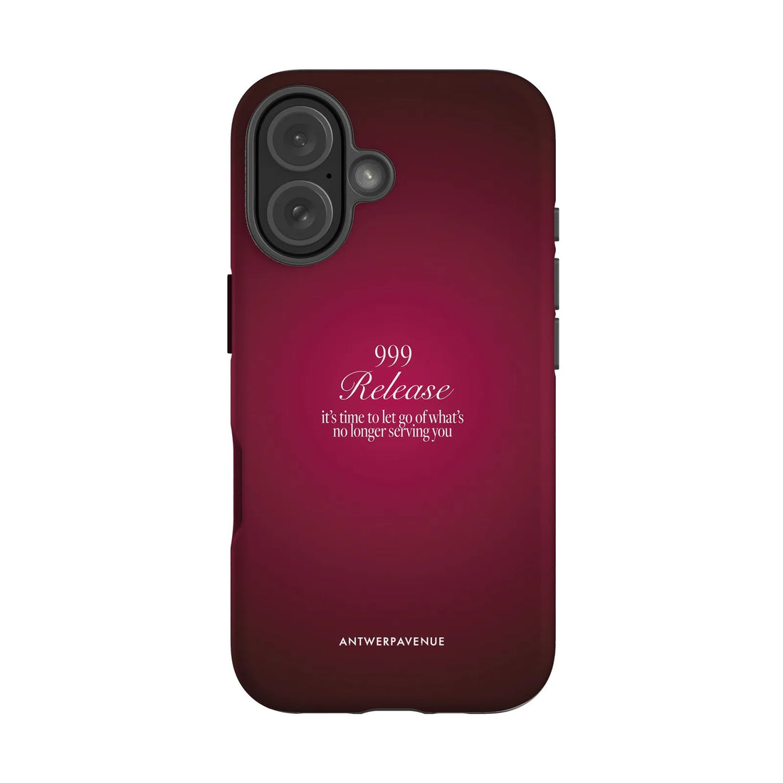 999 Release - Red Case - iPhone 16 mockup