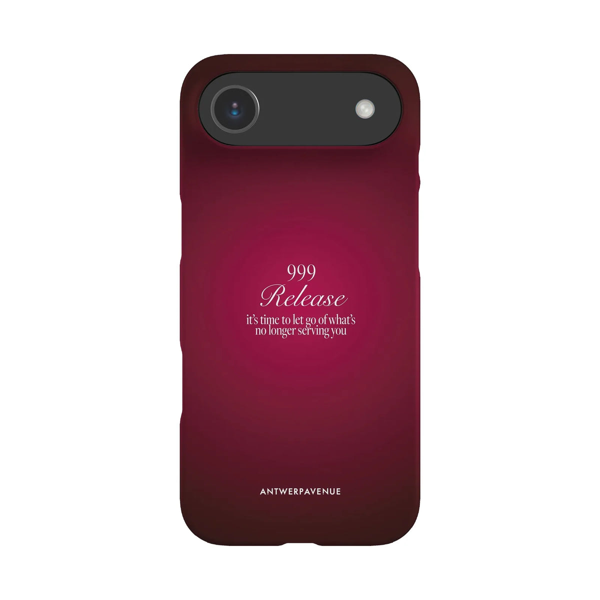 999 Release - Red Case - iPhone 17 Air Snap mockup
