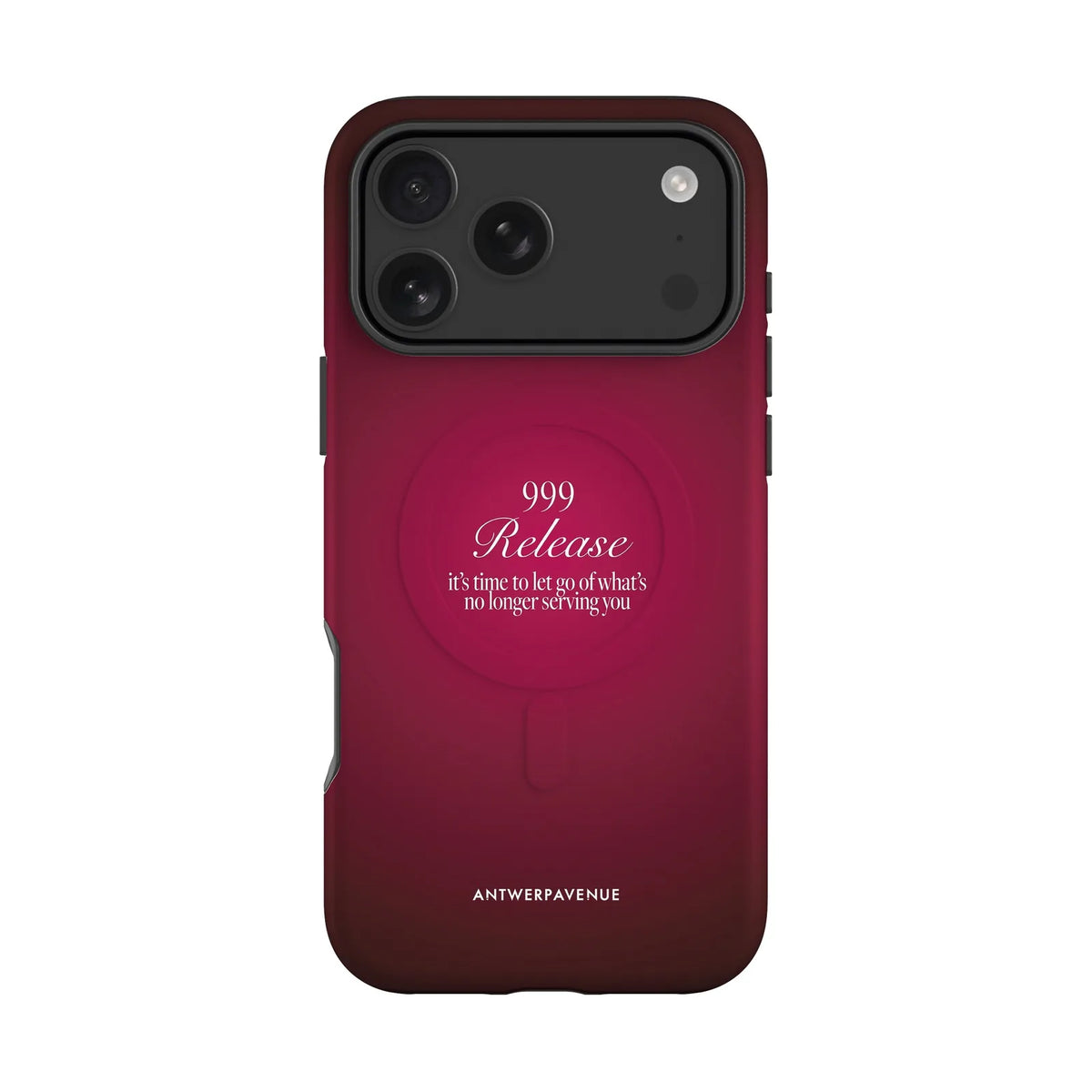 999 Release - Red Case - iPhone 17 Pro Max MagSafe mockup