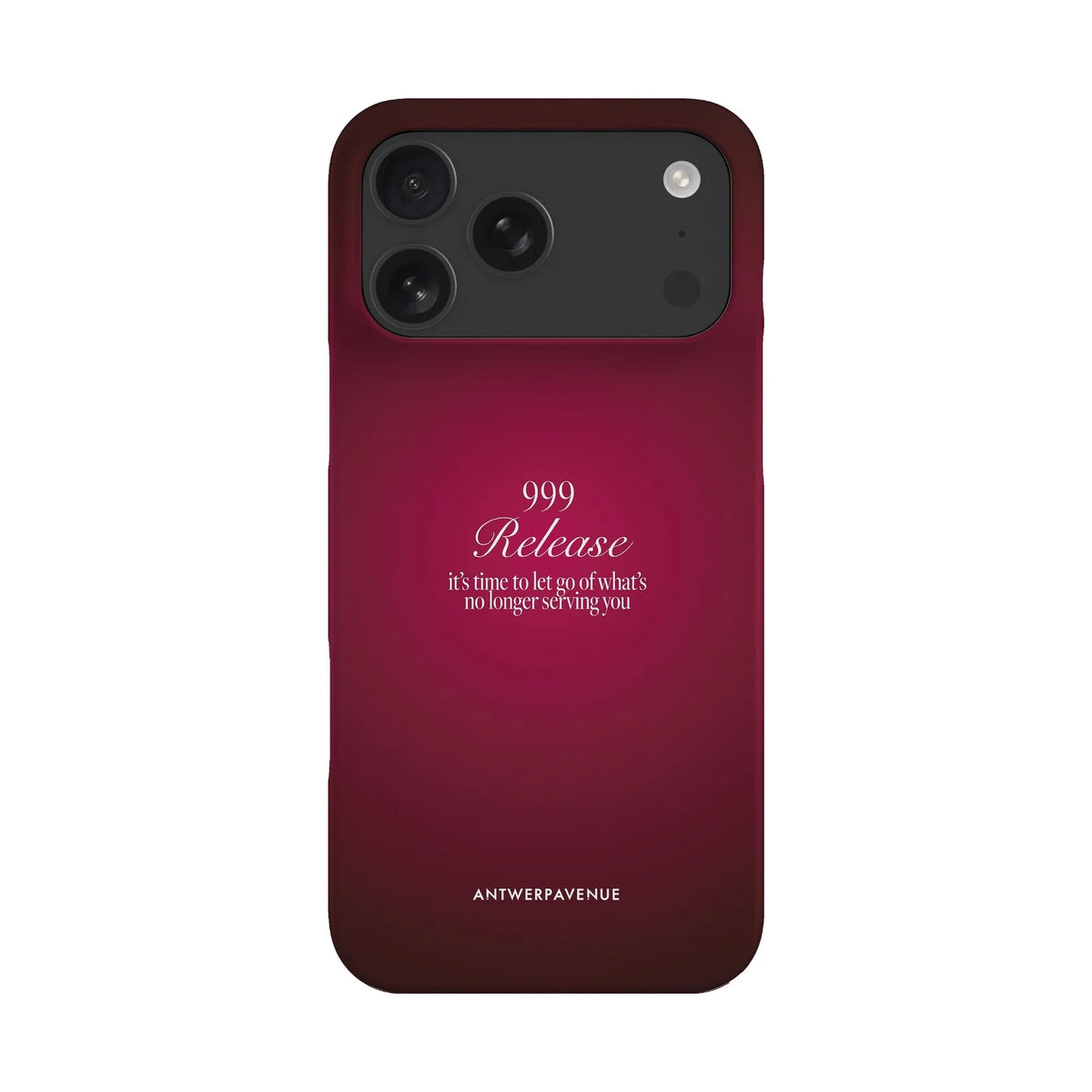 999 Release - Red Case - iPhone 17 Pro Max Snap mockup