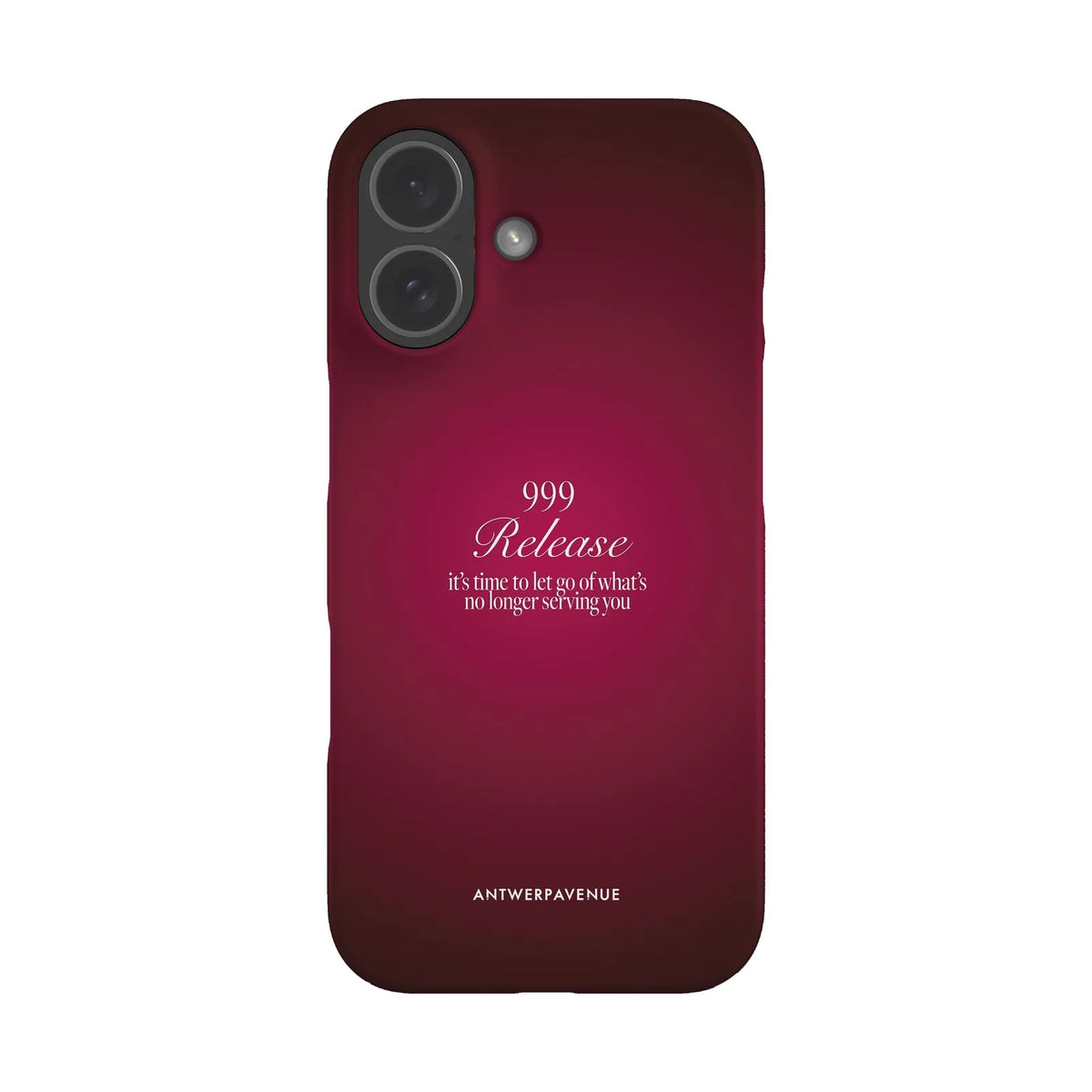 999 Release - Red Case - iPhone 17 Snap mockup