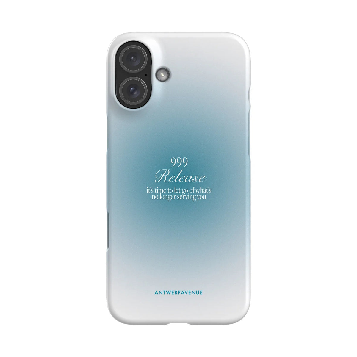 999 Release - Blue Case - iPhone 16 Plus Snap mockup