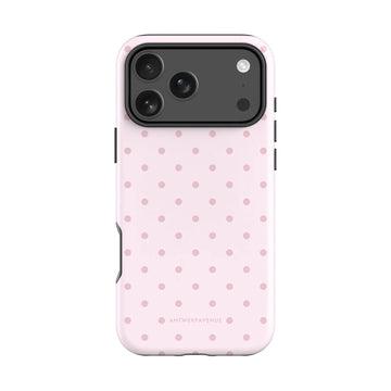 Blush Dot gsm-hoesje in roze met stippen voor iPhone