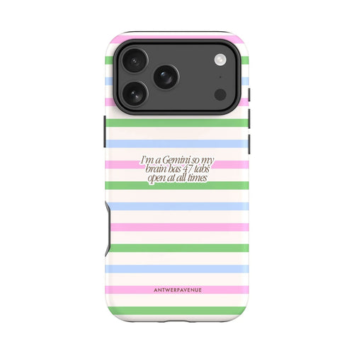 Gemini zodiac phone case for iPhone