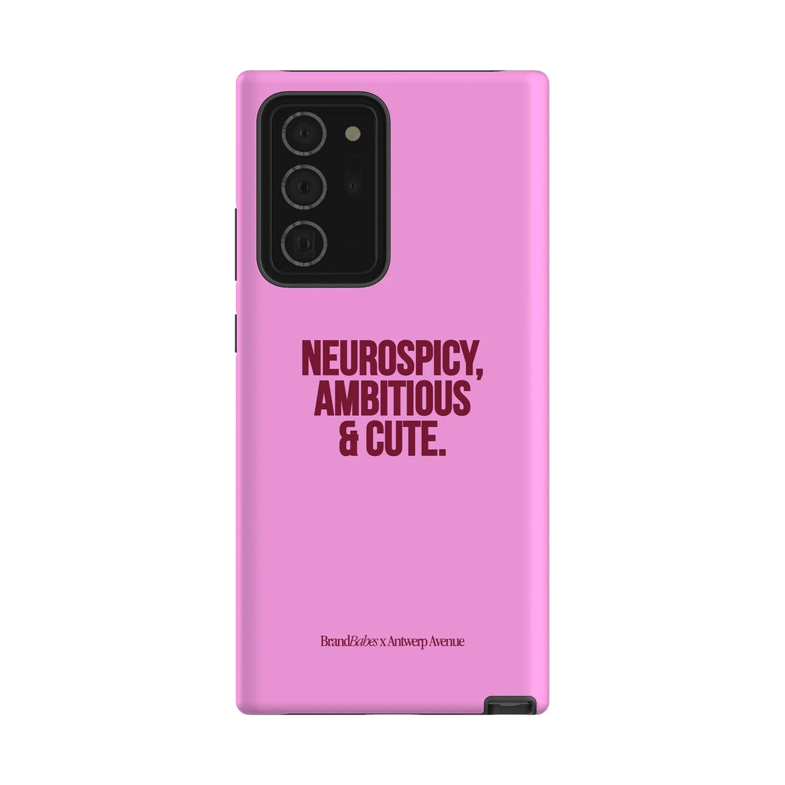 Neurospicy, Ambitious & Cute - Case - Galaxy Note 20 Ultra mockup