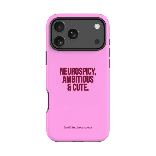 Neurospicy, Ambitious & Cute - Case - iPhone Pro mockup