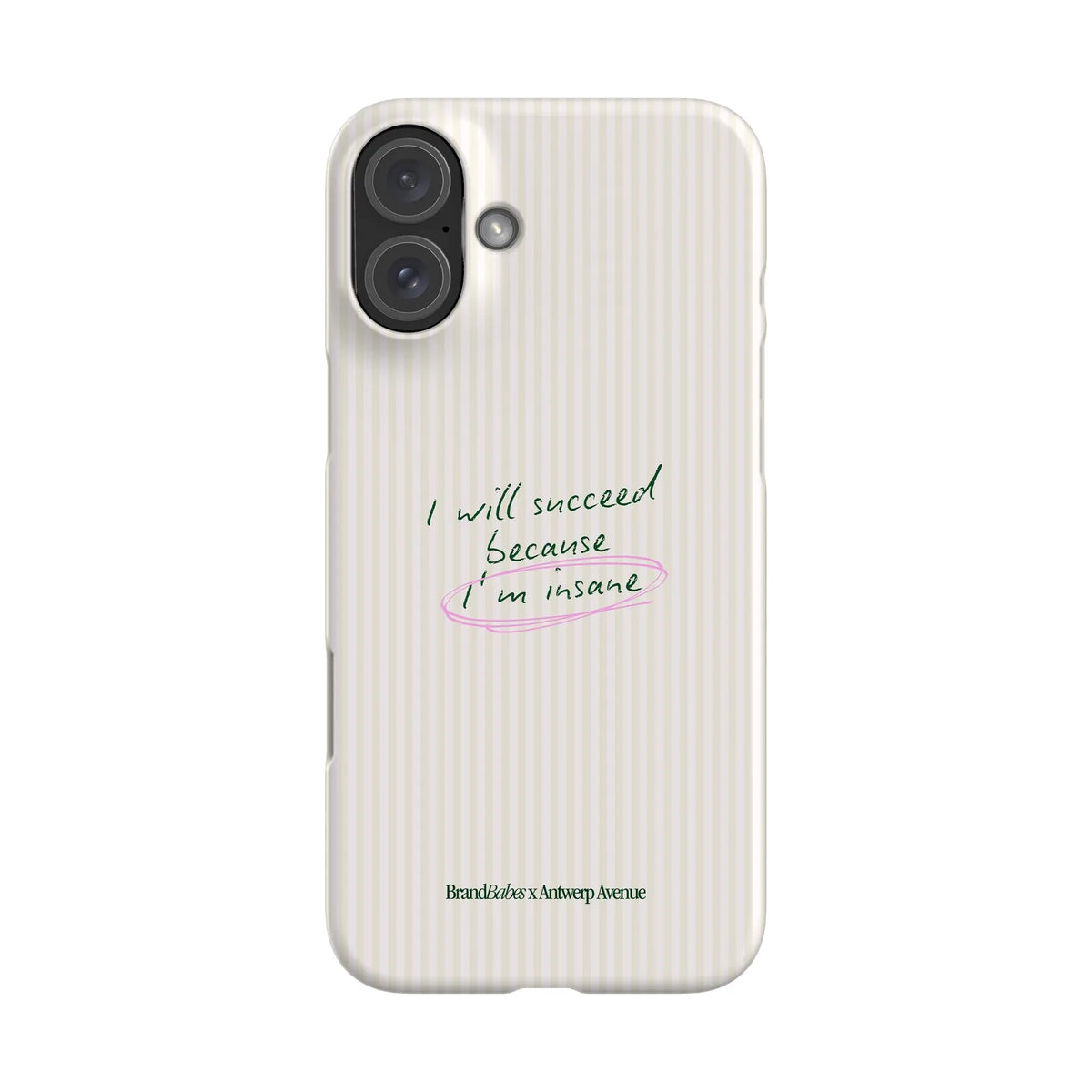 I Will Succeed - Case - iPhone 16 Plus Snap mockup