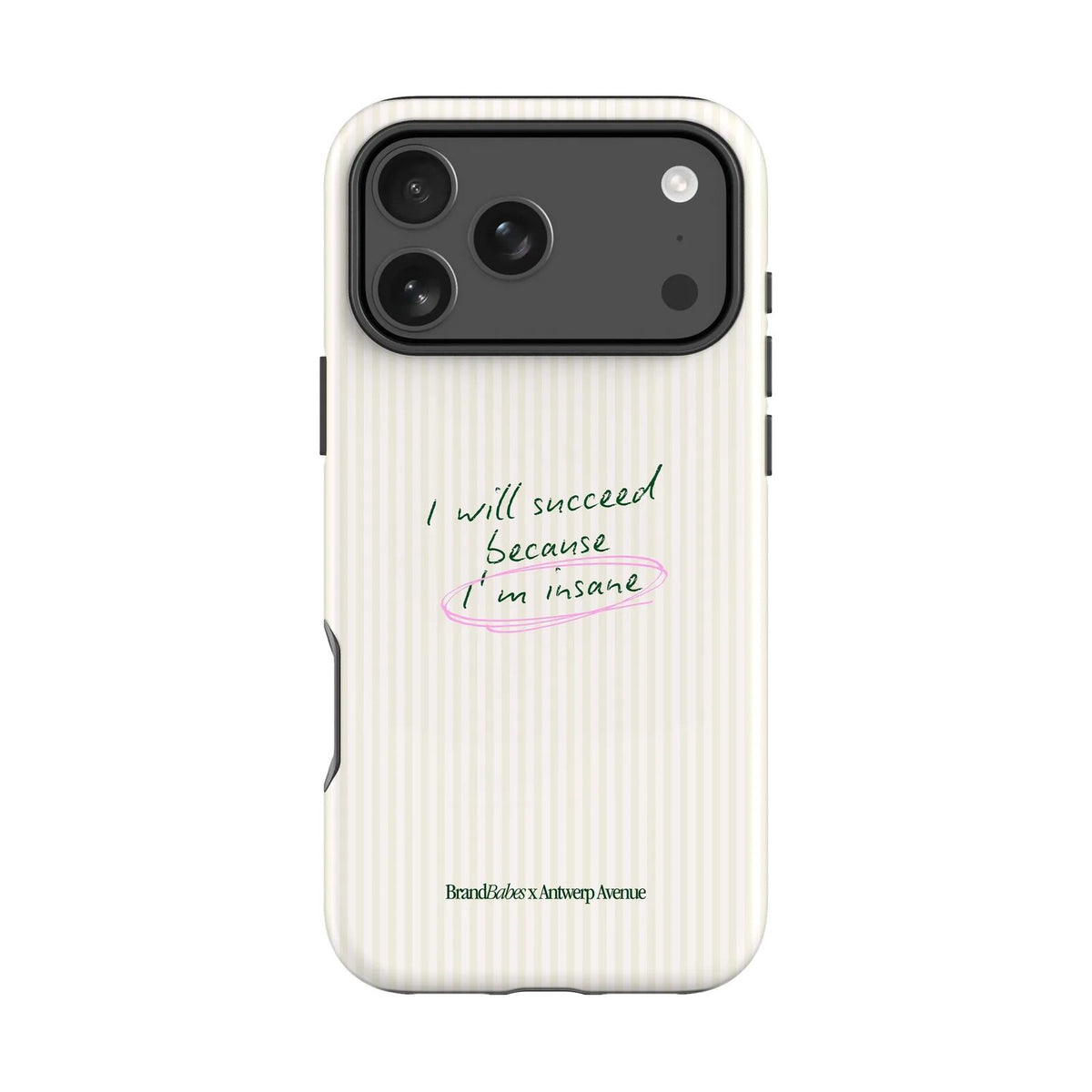 I Will Succeed gsm-hoesje met quote voor iPhone
