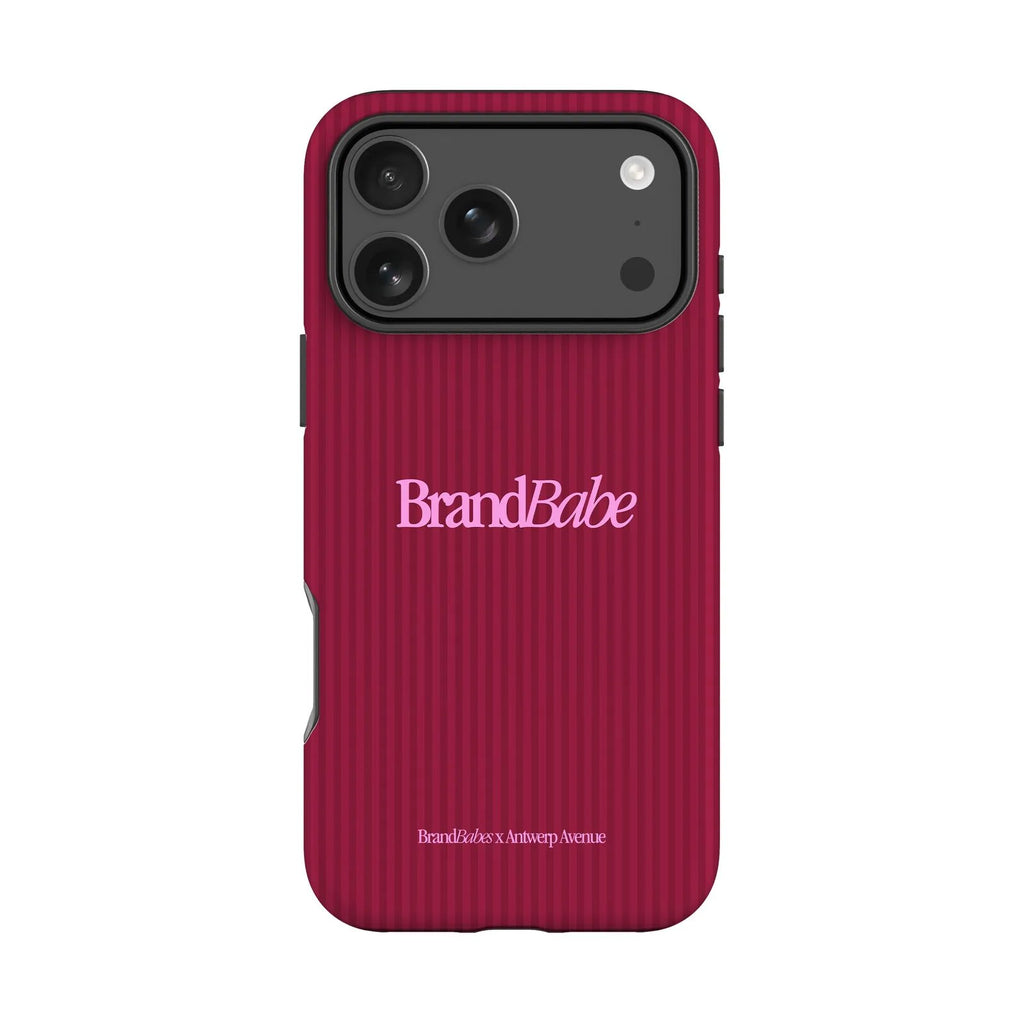Red BrandBabe phone case for iPhone