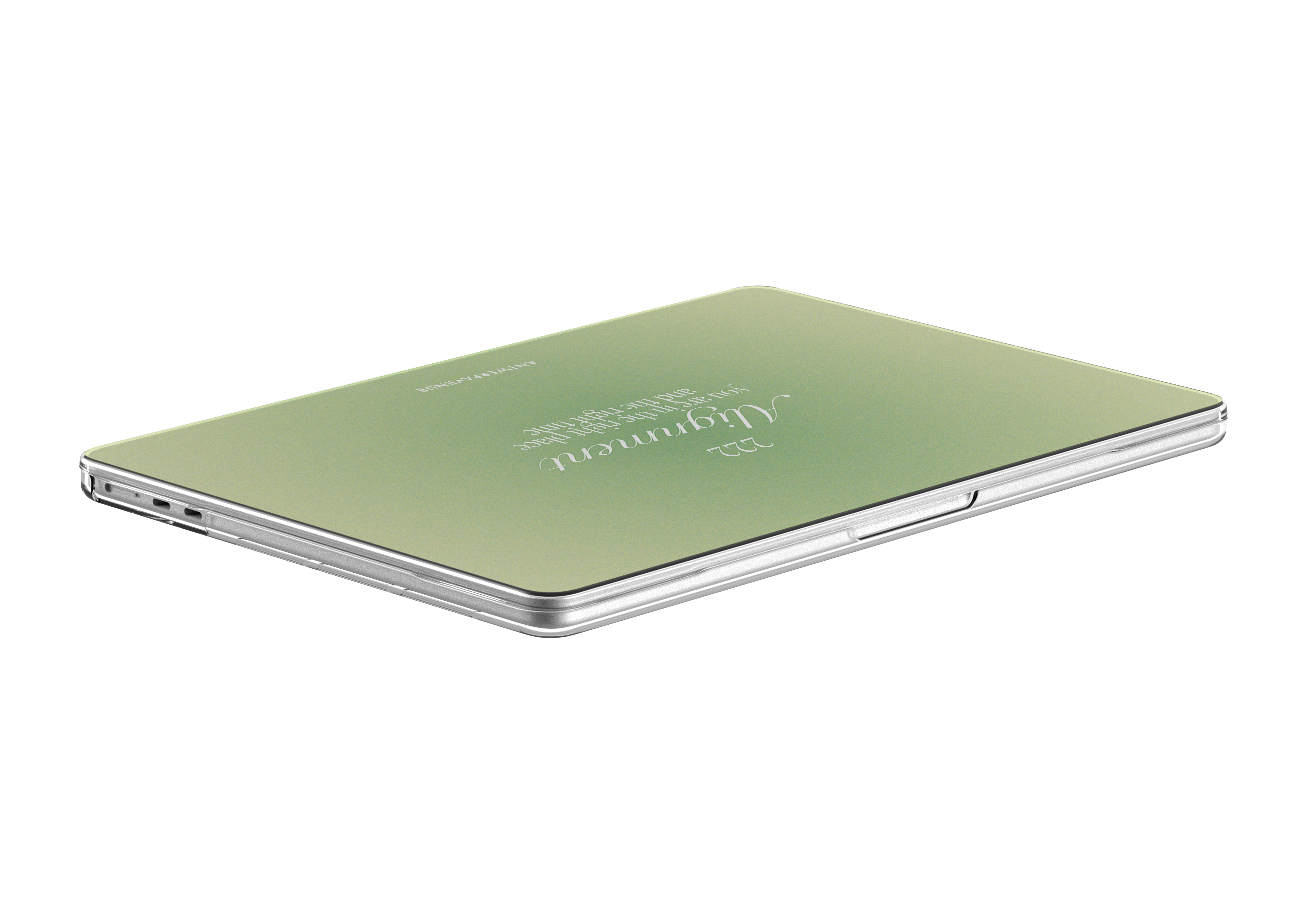 222 Alignment - Green - MacBook Case