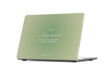 222 Alignment - Green - MacBook Case