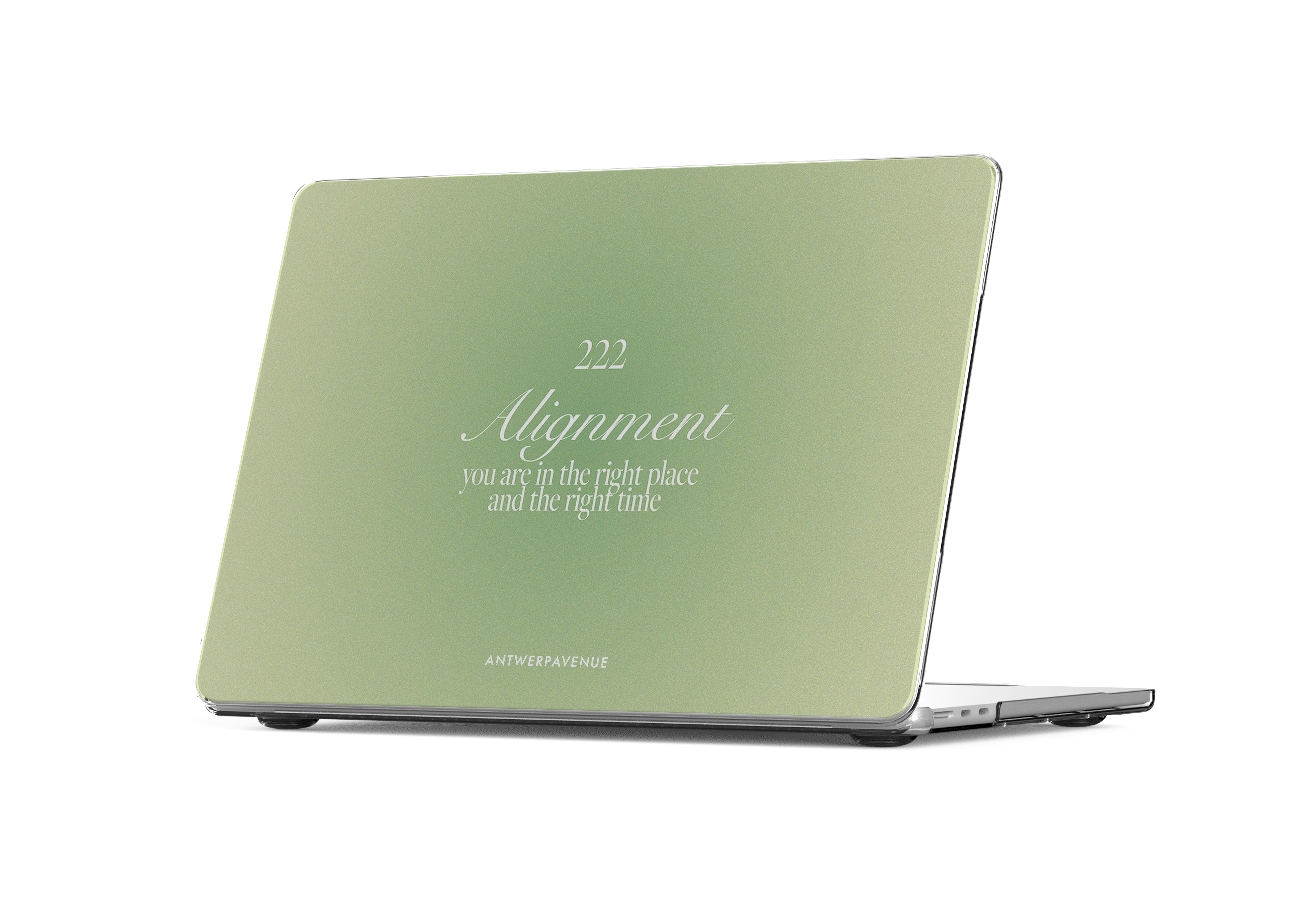 222 Alignment - Green - MacBook Case