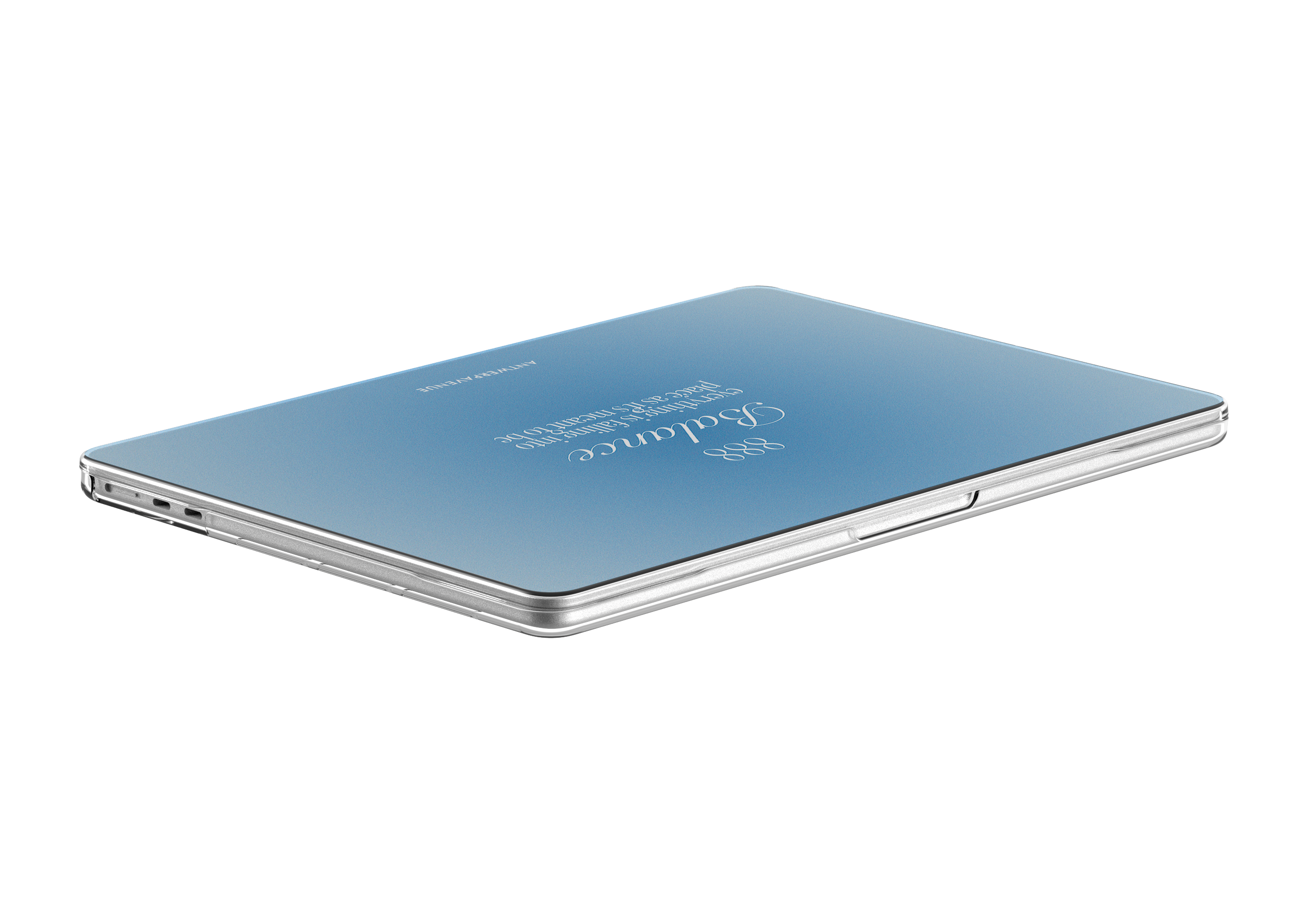 888 Balance - Blue - MacBook Case