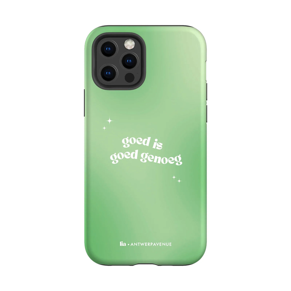 Goed Genoeg - Case - iPhone 12 Pro mockup