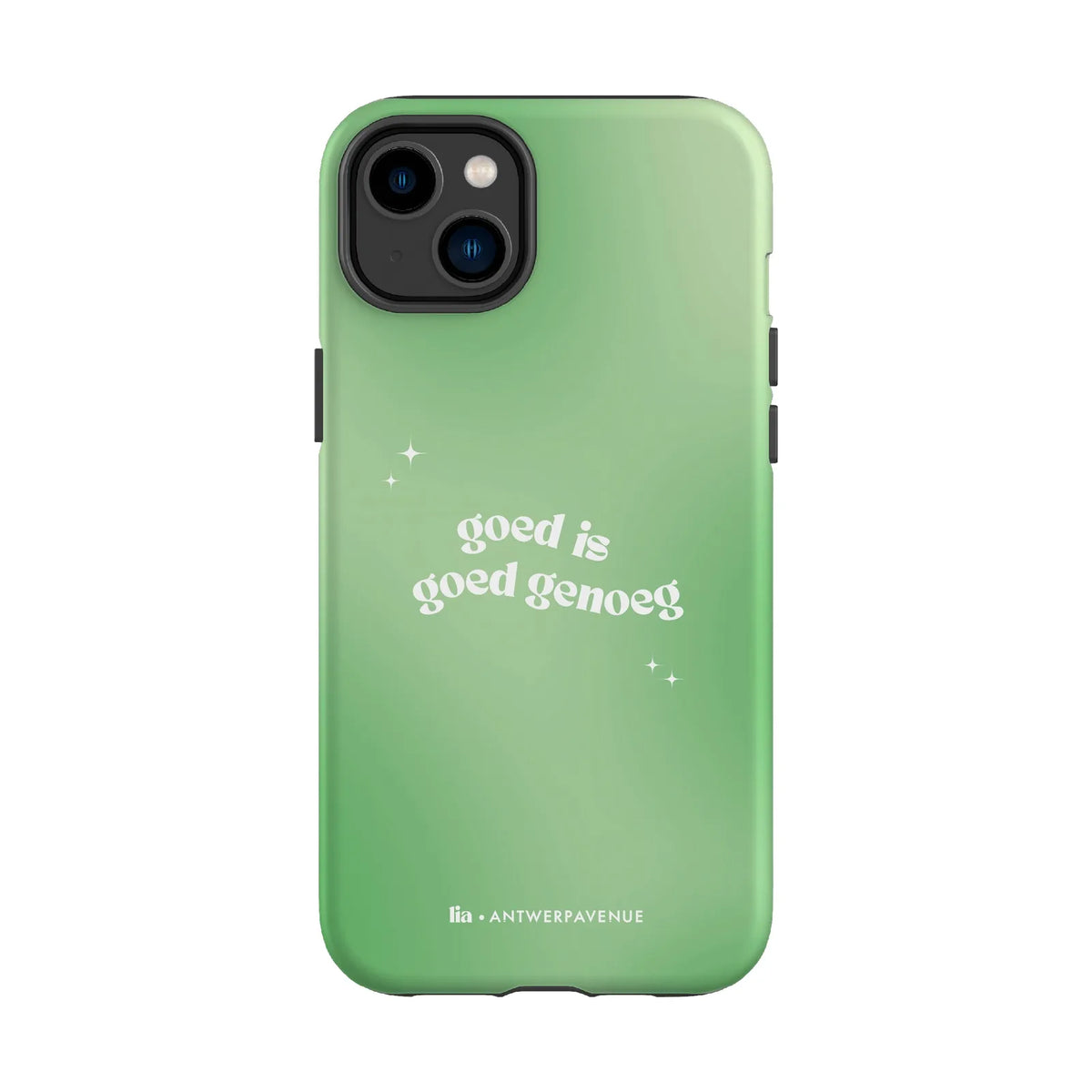 Goed Genoeg - Case - iPhone 14 Plus mockup