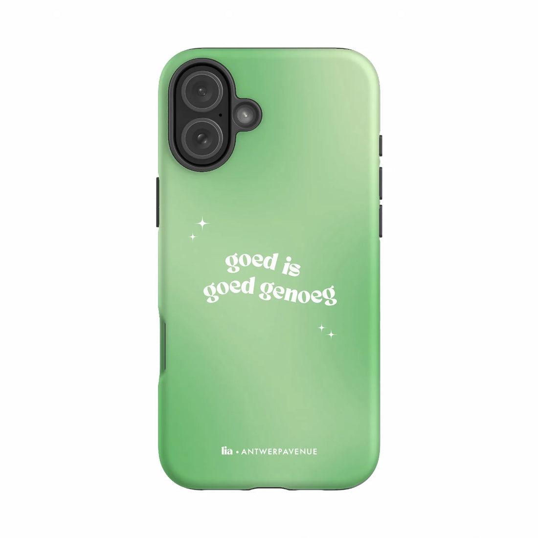 Goed Genoeg - Case - iPhone 16 Plus mockup
