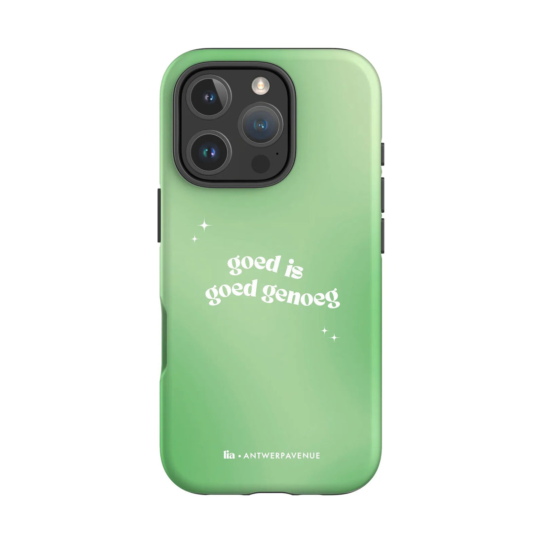 Goed Genoeg - Case - iPhone 16 Pro mockup