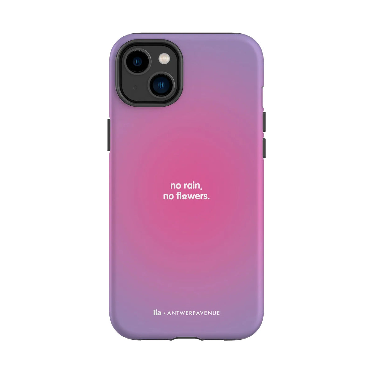 No Rain, No Flowers - Case - iPhone 14 Plus mockup