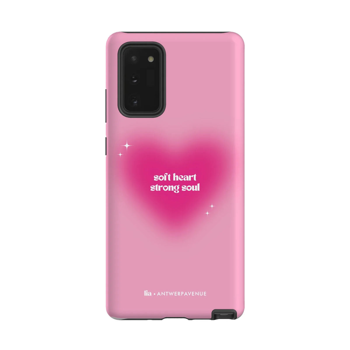 Soft Heart, Strong Soul - Case - Galaxy Note 20 mockup