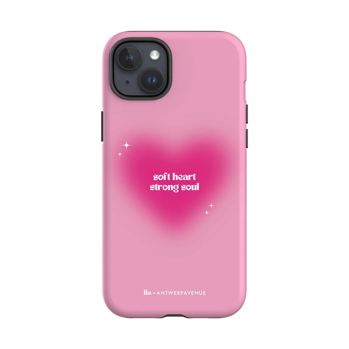 Soft Heart, Strong Soul - Case - iPhone 15 Plus mockup