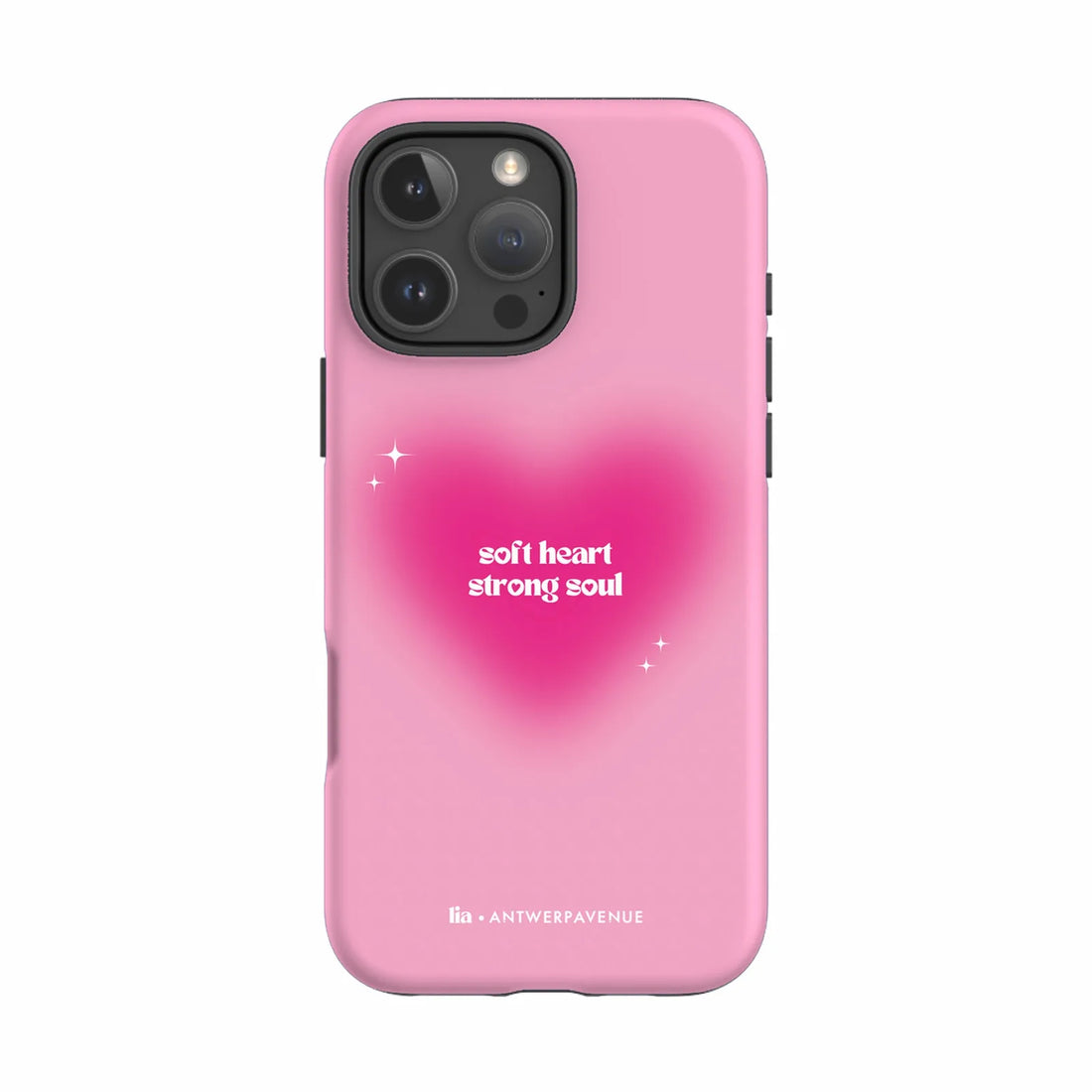Soft Heart, Strong Soul - Case - iPhone 16 Pro Max mockup