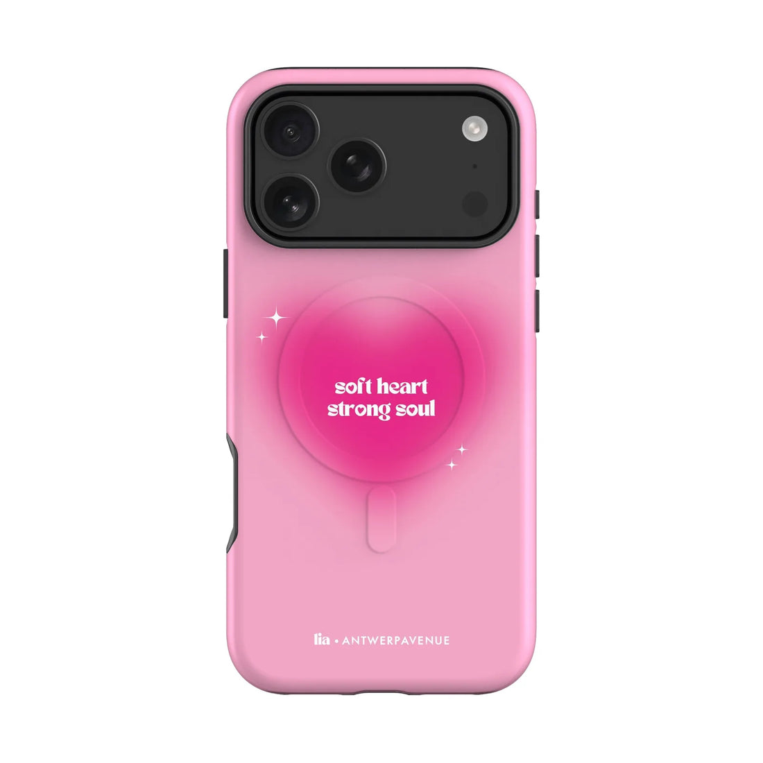 Soft Heart, Strong Soul - Case - iPhone 17 Pro Max MagSafe mockup