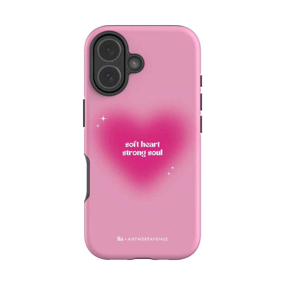 Soft Heart, Strong Soul - Case - iPhone 17 mockup