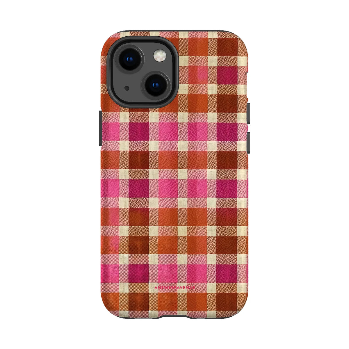 Pumpkin Plaid  - Case - iPhone 13 Mini mockup
