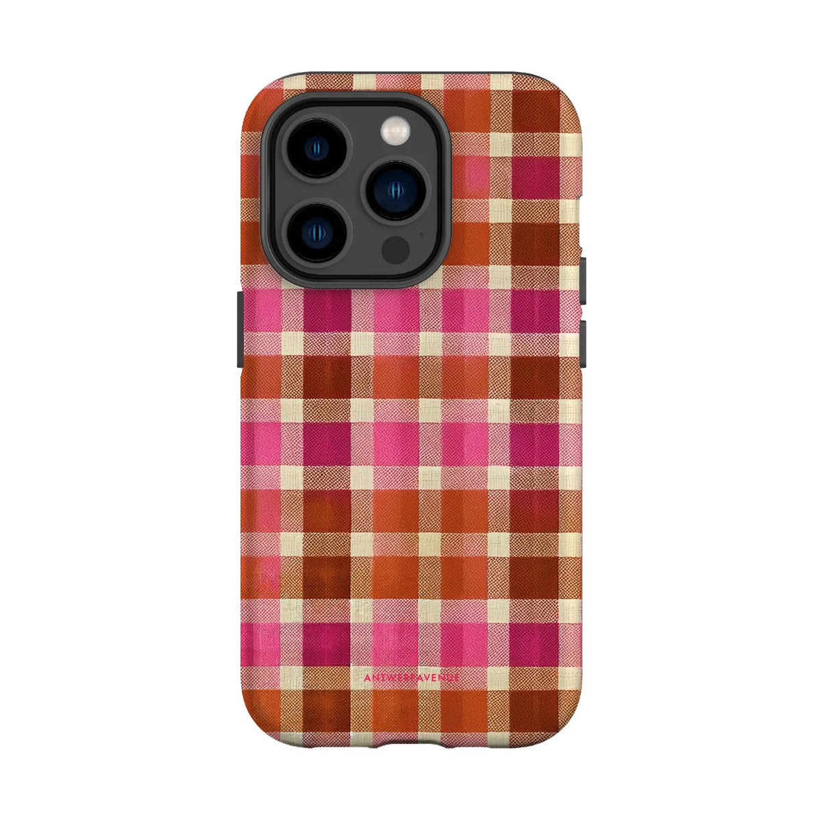 Pumpkin Plaid  - Case - iPhone 14 Pro mockup