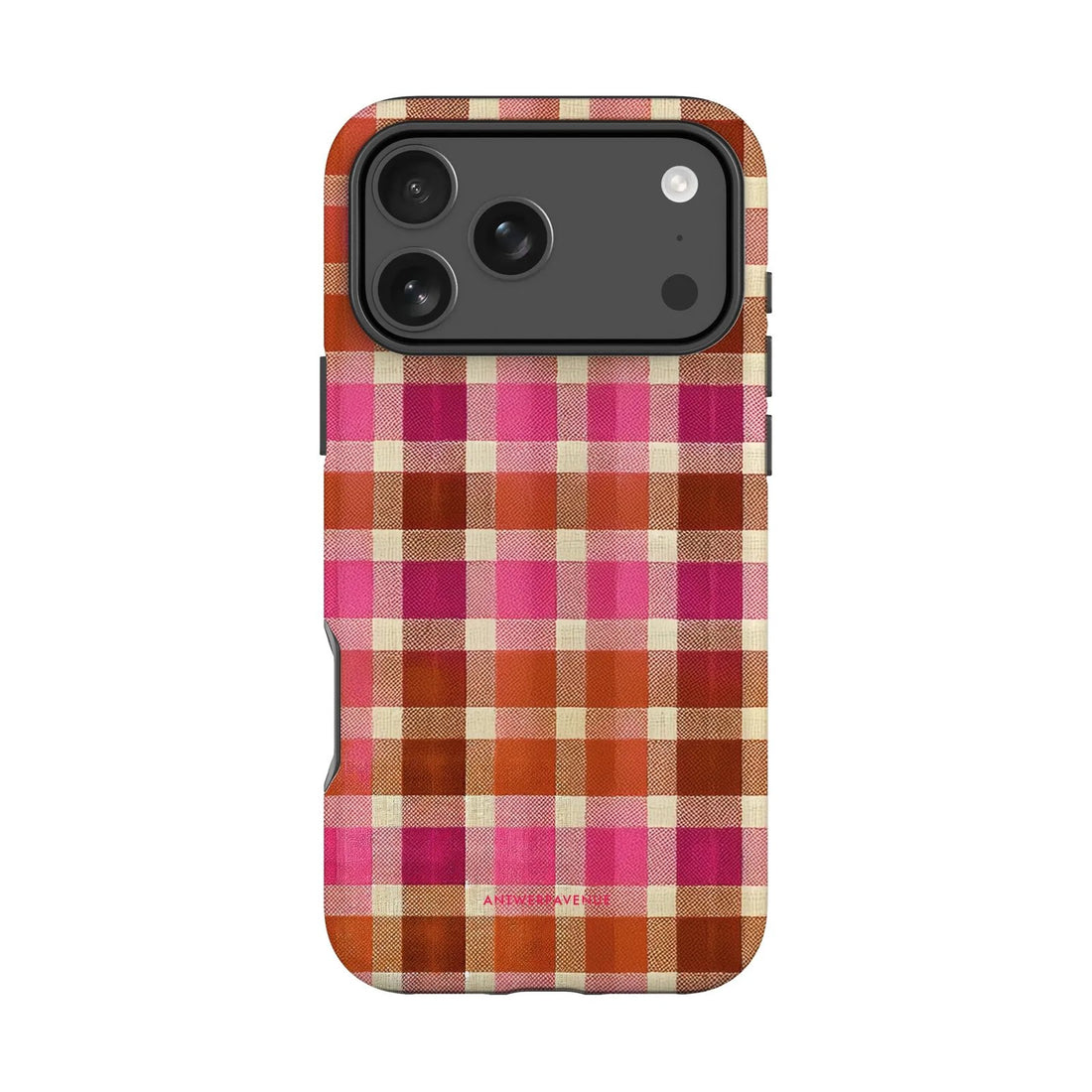 Pumpkin Plaid  - Case - iPhone Pro mockup