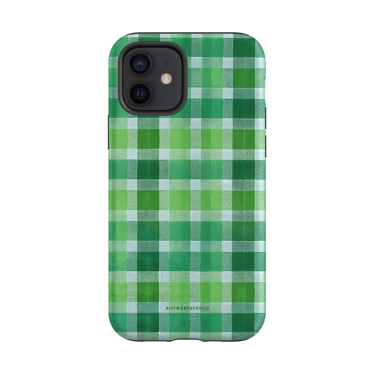 Green Plaid - Case - iPhone 12 mockup