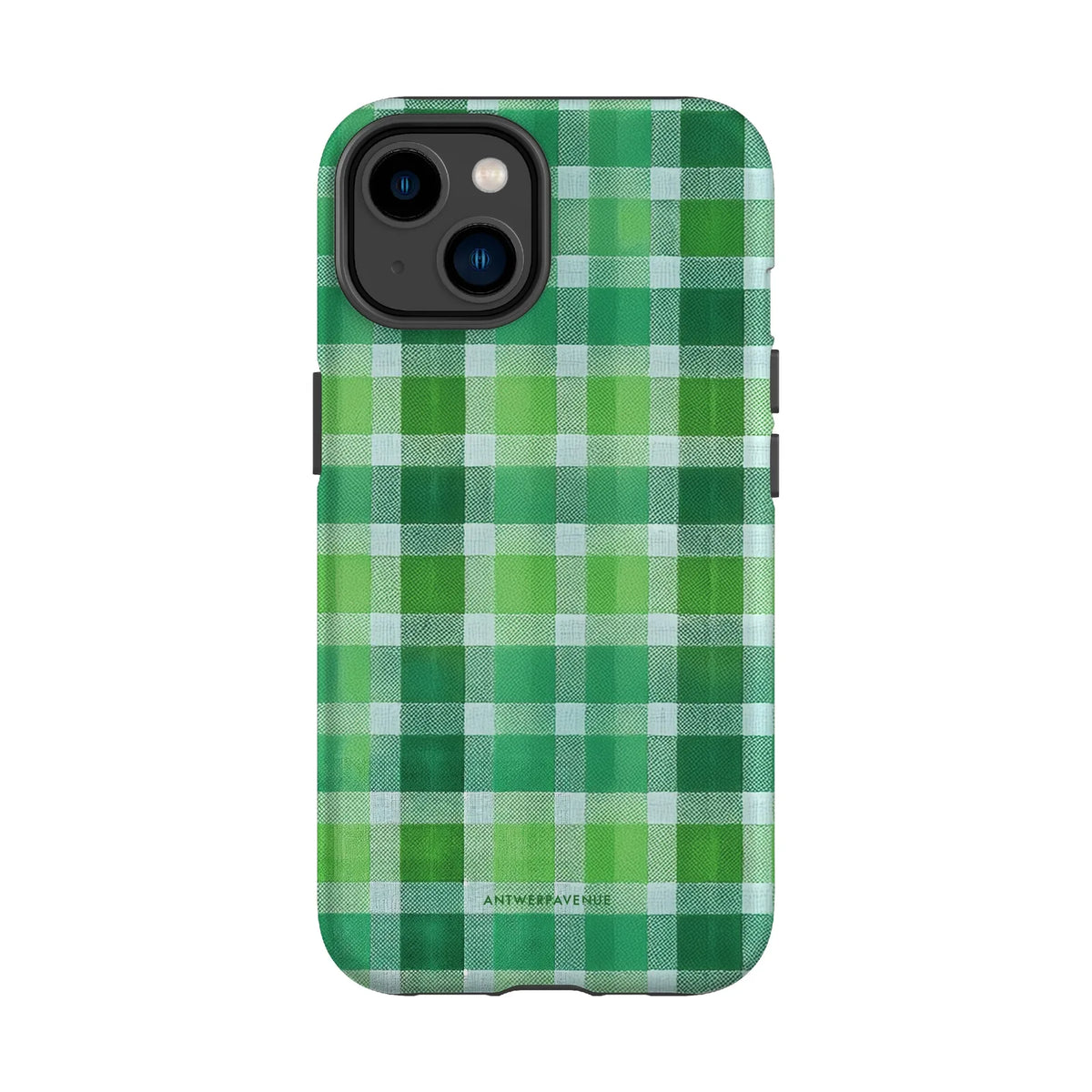 Green Plaid - Case - iPhone 14 mockup