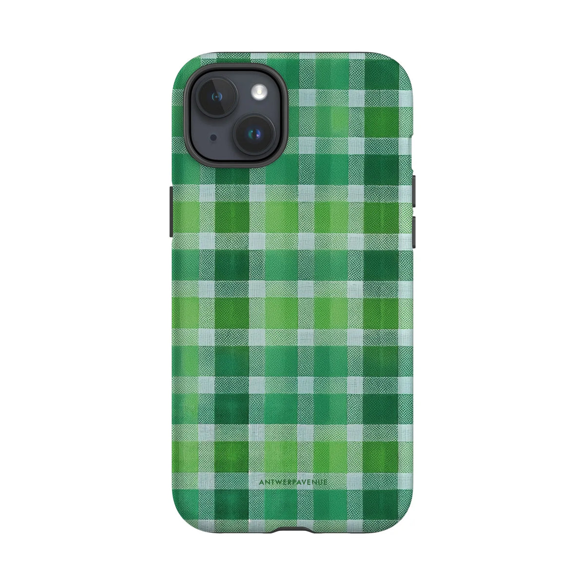 Green Plaid - Case - iPhone 15 Plus mockup