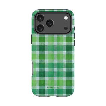 Green Plaid - Case - iPhone Pro mockup