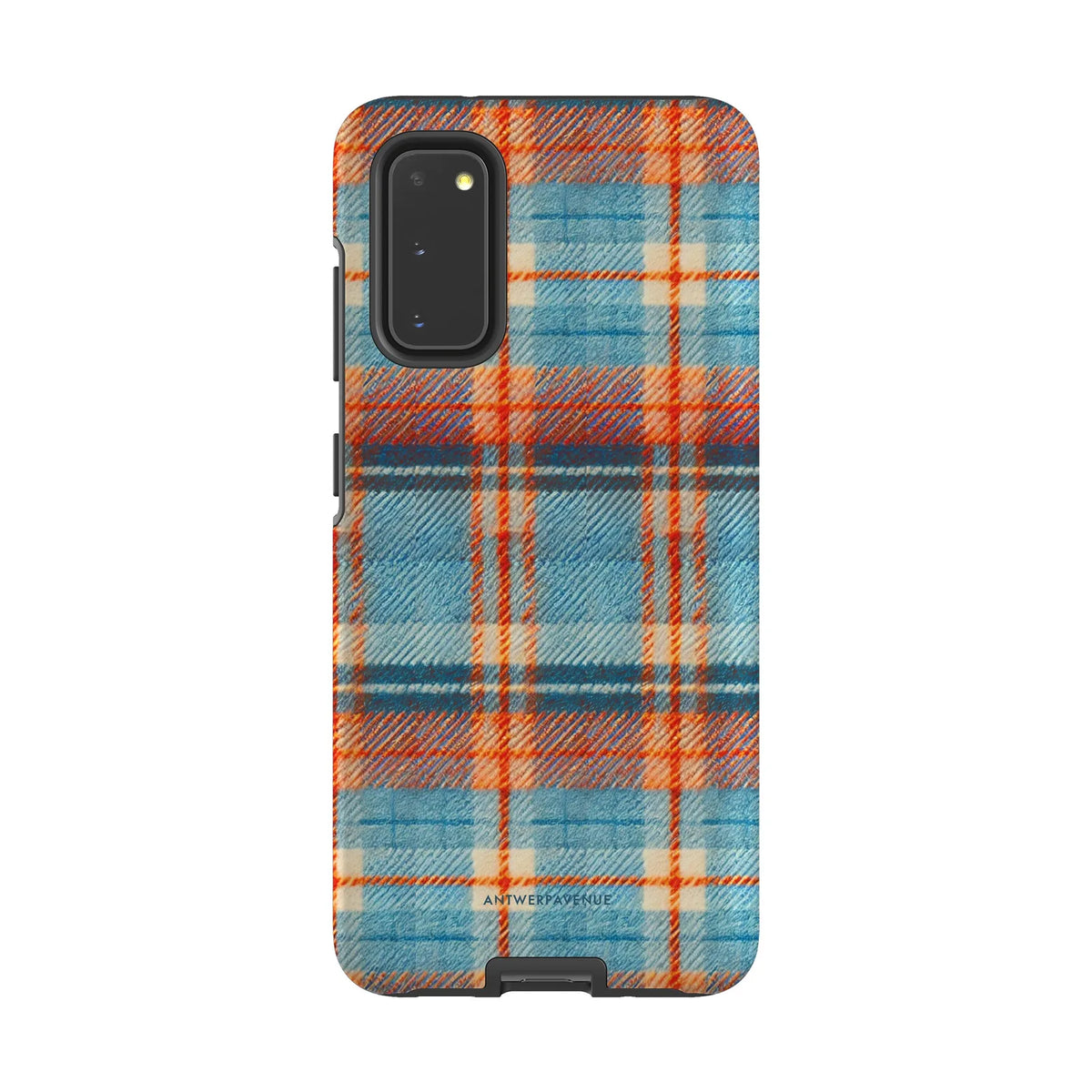 Teal Tartan - Case - Galaxy S20 mockup
