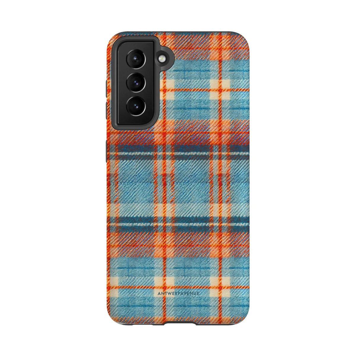 Teal Tartan - Case - Galaxy S21 mockup