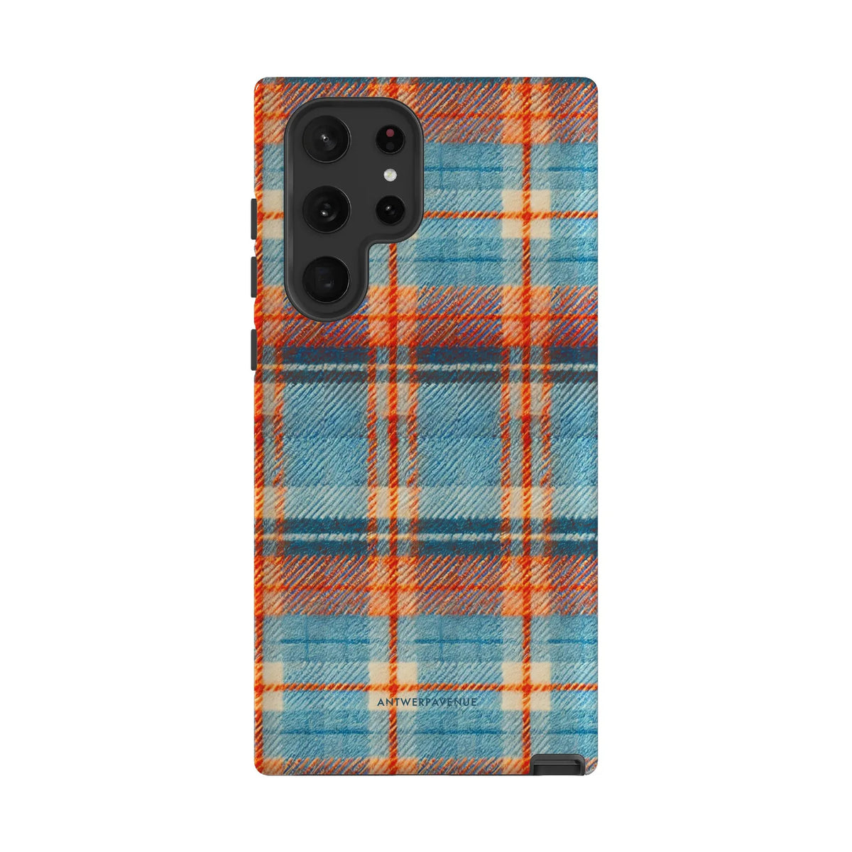 Teal Tartan - Case - Galaxy S22 Ultra mockup