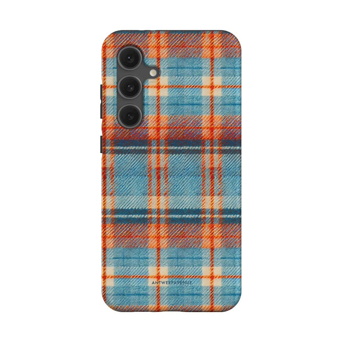 Teal Tartan - Case - Galaxy S24 FE mockup
