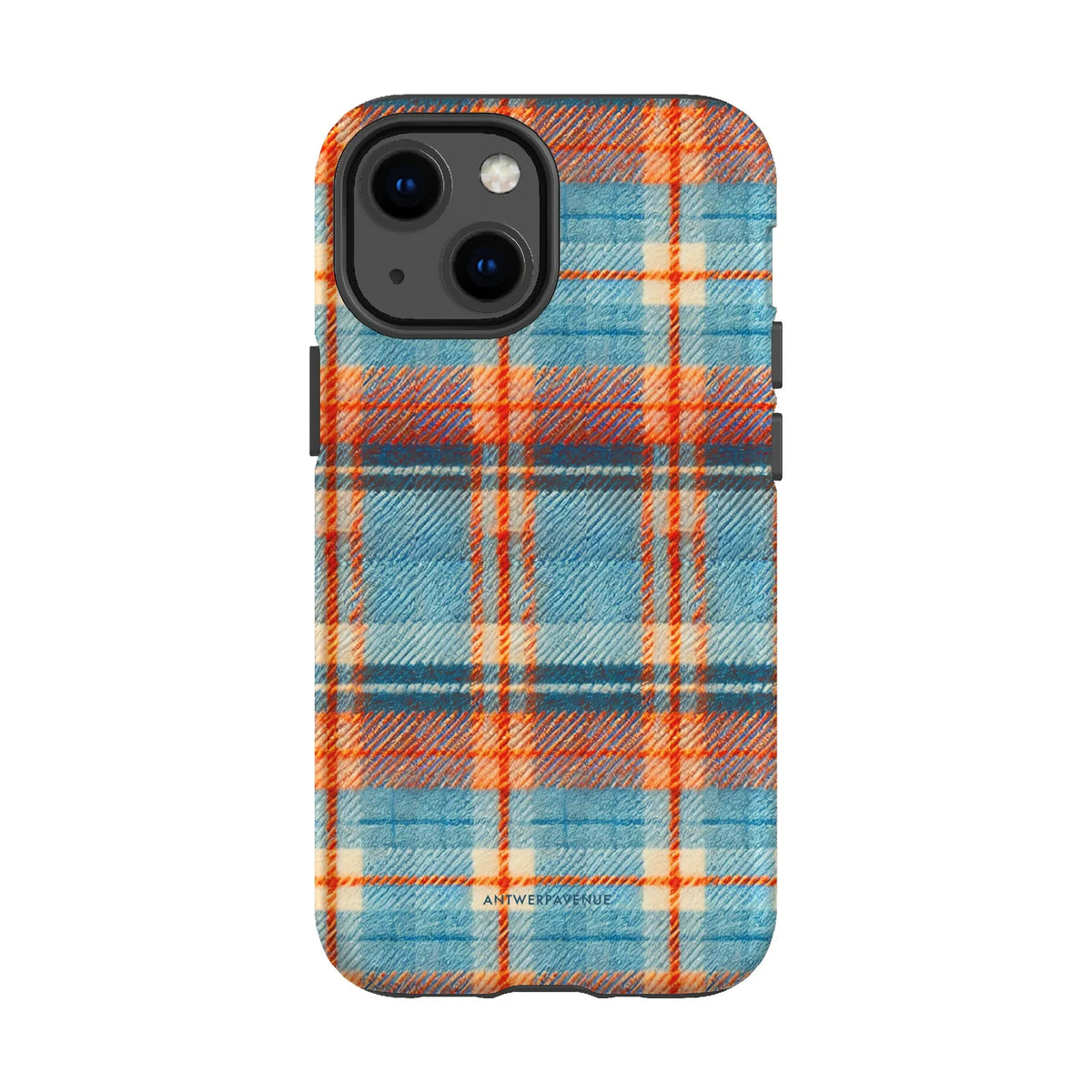 Teal Tartan - Case - iPhone 13 Mini mockup