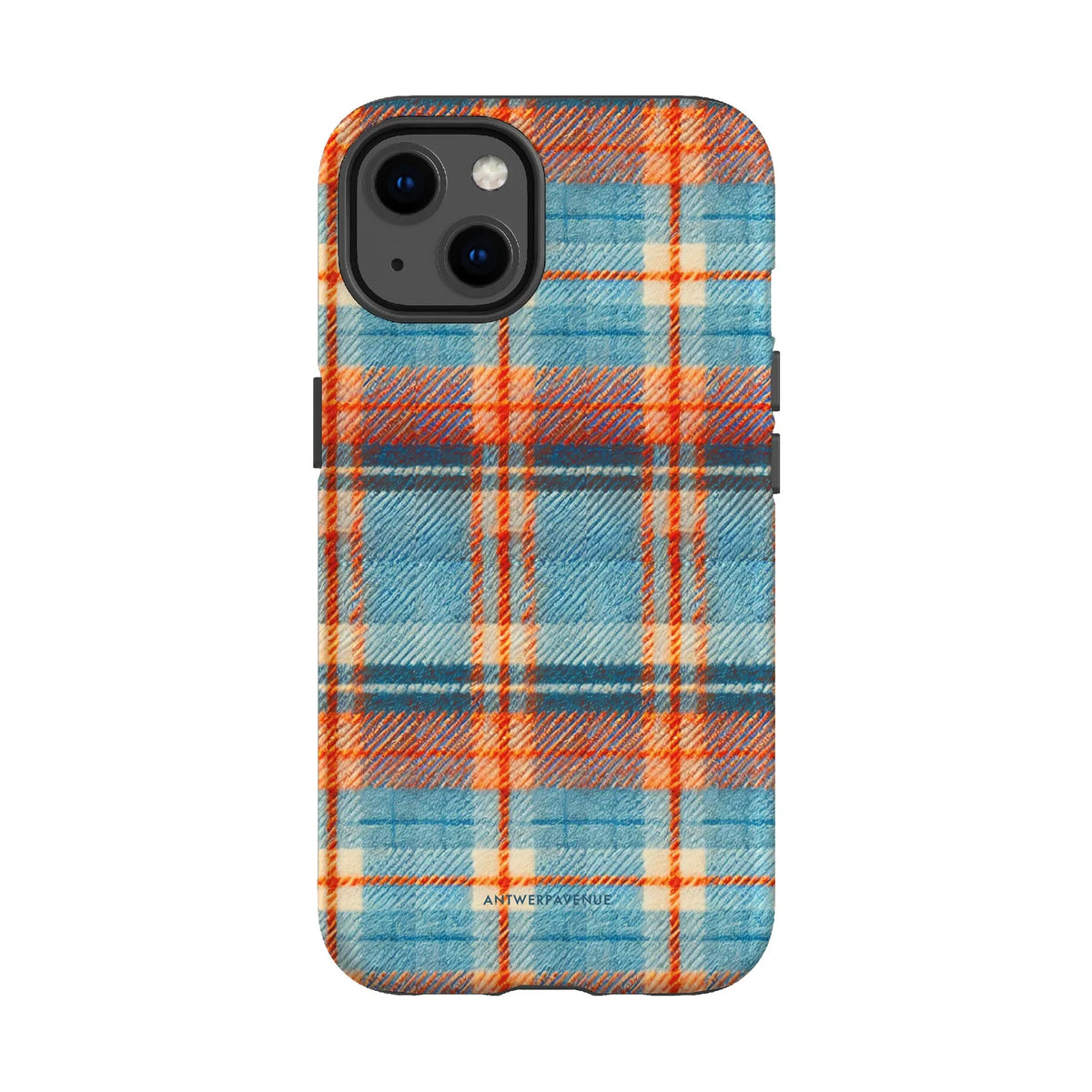 Teal Tartan - Case - iPhone 13 mockup