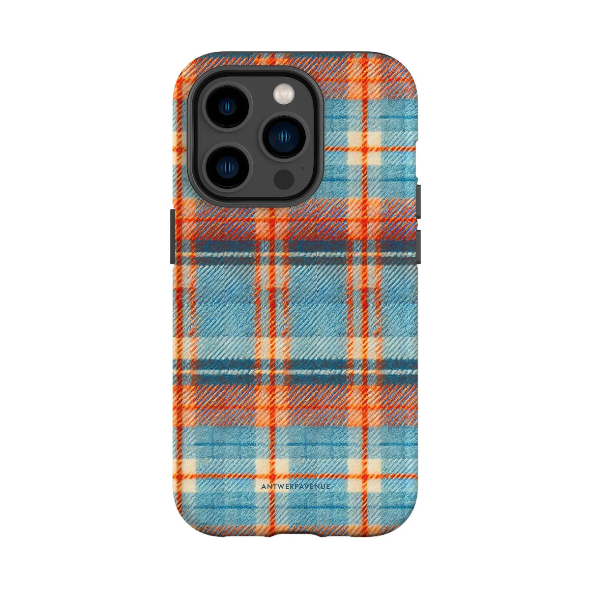Teal Tartan - Case - iPhone 14 Pro mockup