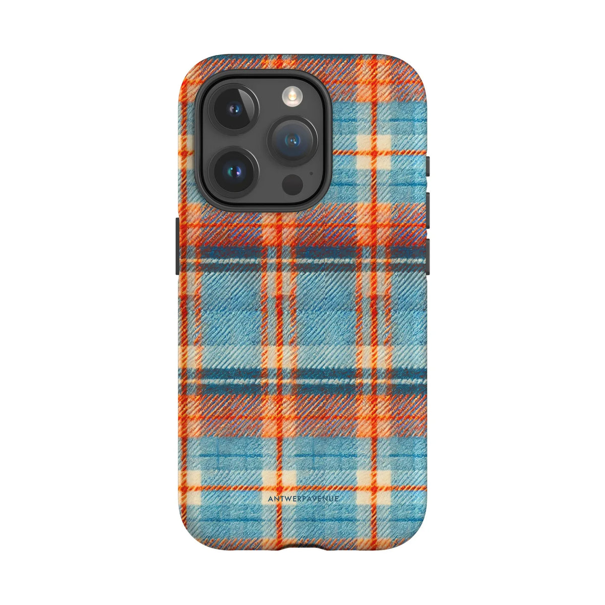Teal Tartan - Case - iPhone 15 Pro mockup